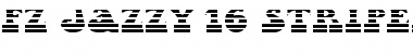 Download FZ JAZZY 16 STRIPED EX Normal Font Title Preview