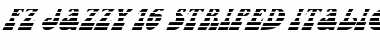 Download FZ JAZZY 16 STRIPED ITALIC Normal Font Title Preview