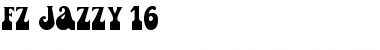 Download FZ JAZZY 16 Normal Font Title Preview