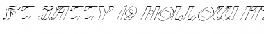 Download FZ JAZZY 19 HOLLOW ITALIC Normal Font Title Preview