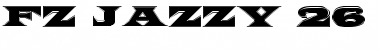 Download FZ JAZZY 26 CONTOUR Normal Font Title Preview
