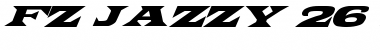 Download FZ JAZZY 26 ITALIC Normal Font Title Preview