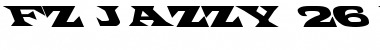 Download FZ JAZZY 26 LEFTY Normal Font Title Preview