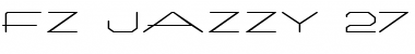 Download FZ JAZZY 27 EX Normal Font Title Preview