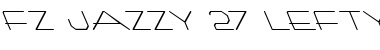 Download FZ JAZZY 27 LEFTY Normal Font Title Preview