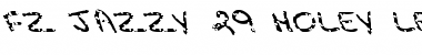 Download FZ JAZZY 29 HOLEY  LEFTY Bold Font Title Preview