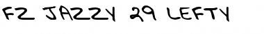 Download FZ JAZZY 29 LEFTY Bold Font Title Preview