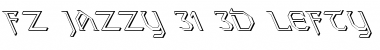 Download FZ JAZZY 31 3D LEFTY Normal Font Title Preview
