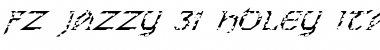 Download FZ JAZZY 31 HOLEY ITALIC Normal Font Title Preview