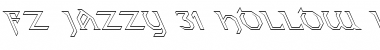 Download FZ JAZZY 31 HOLLOW LEFTY Normal Font Title Preview
