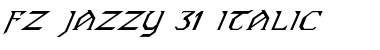 Download FZ JAZZY 31 ITALIC Normal Font Title Preview