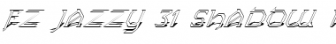 Download FZ JAZZY 31 SHADOW ITALIC Normal Font Title Preview