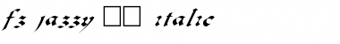 Download FZ JAZZY 33 ITALIC Normal Font Title Preview