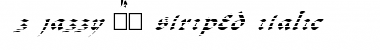 Download FZ JAZZY 33 STRIPED ITALIC Normal Font Title Preview