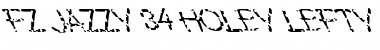 Download FZ JAZZY 34 HOLEY LEFTY Normal Font Title Preview