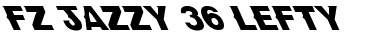 Download FZ JAZZY 36 LEFTY Normal Font Title Preview