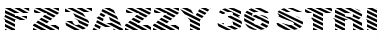 Download FZ JAZZY 36 STRIPED EX Normal Font Title Preview