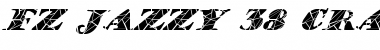 Download FZ JAZZY 38 CRACKED ITALIC Normal Font Title Preview