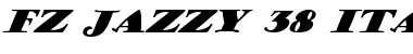 Download FZ JAZZY 38 ITALIC Normal Font Title Preview