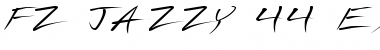 Download FZ JAZZY 44 EX Normal Font Title Preview