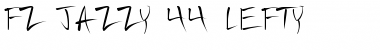 Download FZ JAZZY 44 LEFTY Normal Font Title Preview