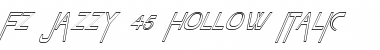 Download FZ JAZZY 45 HOLLOW ITALIC Normal Font Title Preview