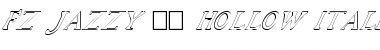 Download FZ JAZZY 48 HOLLOW ITALIC Normal Font Title Preview