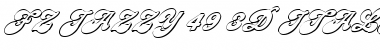 Download FZ JAZZY 49 3D ITALIC Normal Font Title Preview