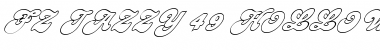 Download FZ JAZZY 49 HOLLOW ITALIC Normal Font Title Preview