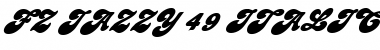 Download FZ JAZZY 49 ITALIC Normal Font Title Preview