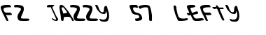 Download FZ JAZZY 57 LEFTY Normal Font Title Preview