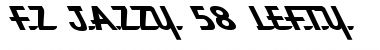 Download FZ JAZZY 58 LEFTY Normal Font Title Preview