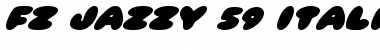 Download FZ JAZZY 59 ITALIC Normal Font Title Preview