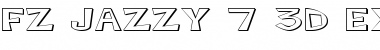 Download FZ JAZZY 7 3D EX Normal Font Title Preview