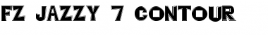 Download FZ JAZZY 7 CONTOUR Normal Font Title Preview