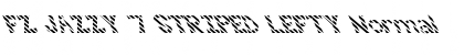 Download FZ JAZZY 7 STRIPED LEFTY Normal Font Title Preview