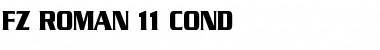 Download FZ ROMAN 11 COND Normal Font Title Preview