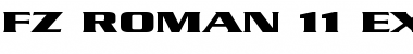 Download FZ ROMAN 11 EX Normal Font Title Preview