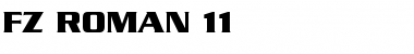 Download FZ ROMAN 11 Normal Font Title Preview