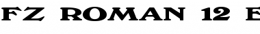 Download FZ ROMAN 12 EX Normal Font Title Preview
