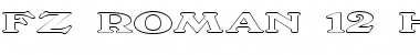 Download FZ ROMAN 12 HOLLOW EX Normal Font Title Preview