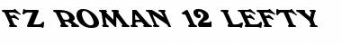 Download FZ ROMAN 12 LEFTY Normal Font Title Preview