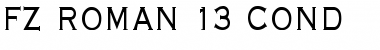 Download FZ ROMAN 13 COND Light Font Title Preview