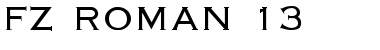 Download FZ ROMAN 13 Light Font Title Preview