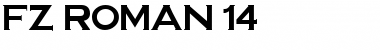 Download FZ ROMAN 14 Light Font Title Preview