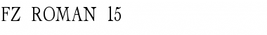 Download FZ ROMAN 15 Normal Font Title Preview