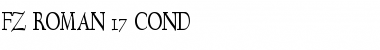 Download FZ ROMAN 17 COND Normal Font Title Preview