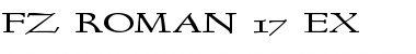 Download FZ ROMAN 17 EX Normal Font Title Preview