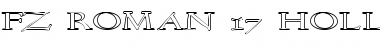 Download FZ ROMAN 17 HOLLOW EX Normal Font Title Preview