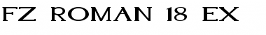 Download FZ ROMAN 18 EX Normal Font Title Preview
